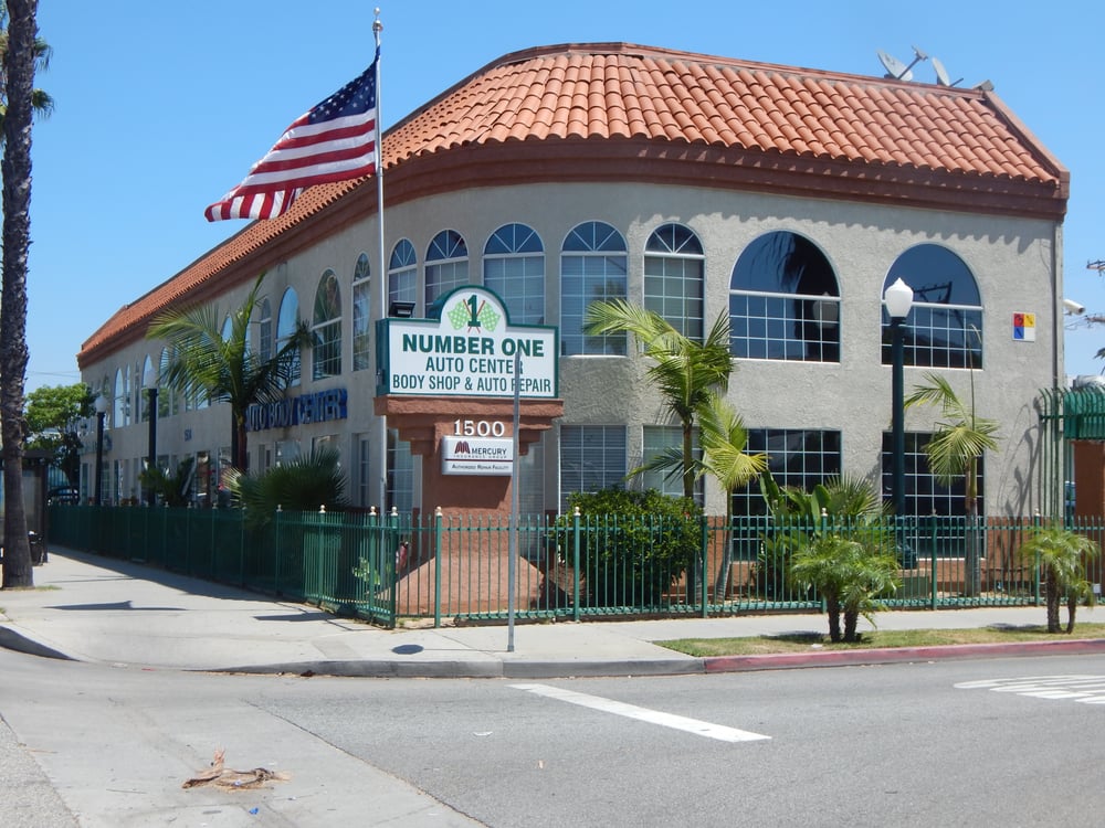 Number One Collision Center shop building on 1500 Long Beach Blvd.